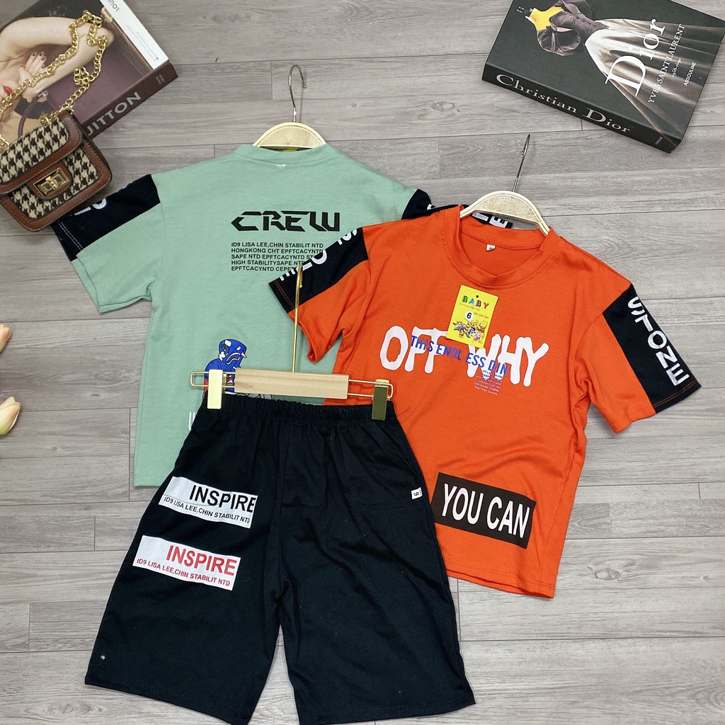 Bộ quần áo mùa hè bé trai &quot;VSEMYT&quot; 14-52kg (4-14 tuổi). Thiết kế năng động, thoải mái. B8 B53