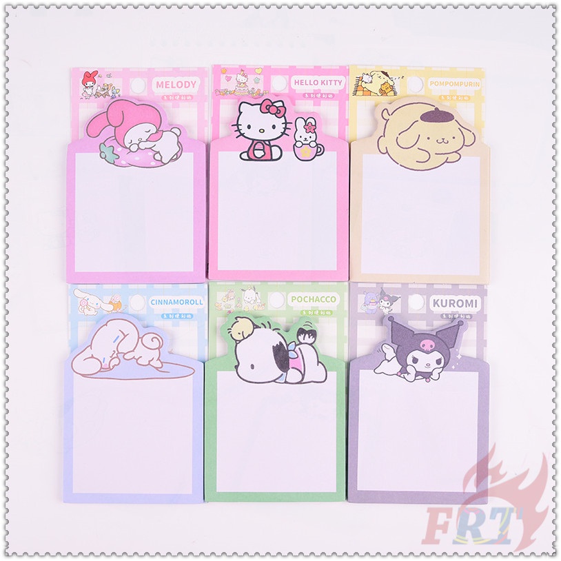 ❣️Set 30 Tấm Giấy Ghi Chú Họa Tiết hello kitty / kuromi / my melody / cinnamoroll / Pompurin / pochacco - sanrio q-6❣️Miếng Dán Ghi Nhớ Họa Tiết Hoạt Hình Dễ Thương