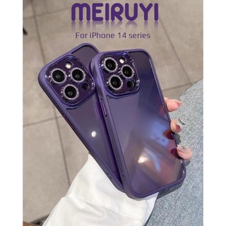 Ốp Meiruyi lưng trong chống ố bảo vệ camera lấp lánh cao cấp cho iP