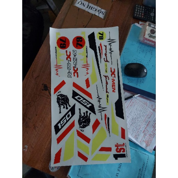 Tem dán dành cho xe điện Xmen ship hàng toàn quốc thông tin 097 185 3323