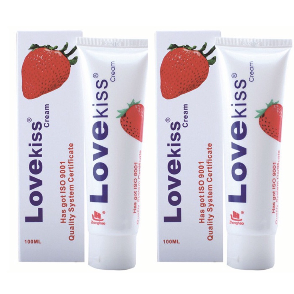Gel Bôi Trơn LoveKiss Vị Dâu Tây 100ml Gel Massage Trong Suốt Đậm Đặc Gốc Nước