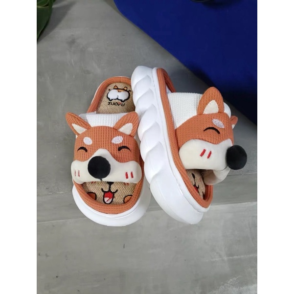 Dép lông chó shiba siêu xinh - chính hãng - cao 5cm