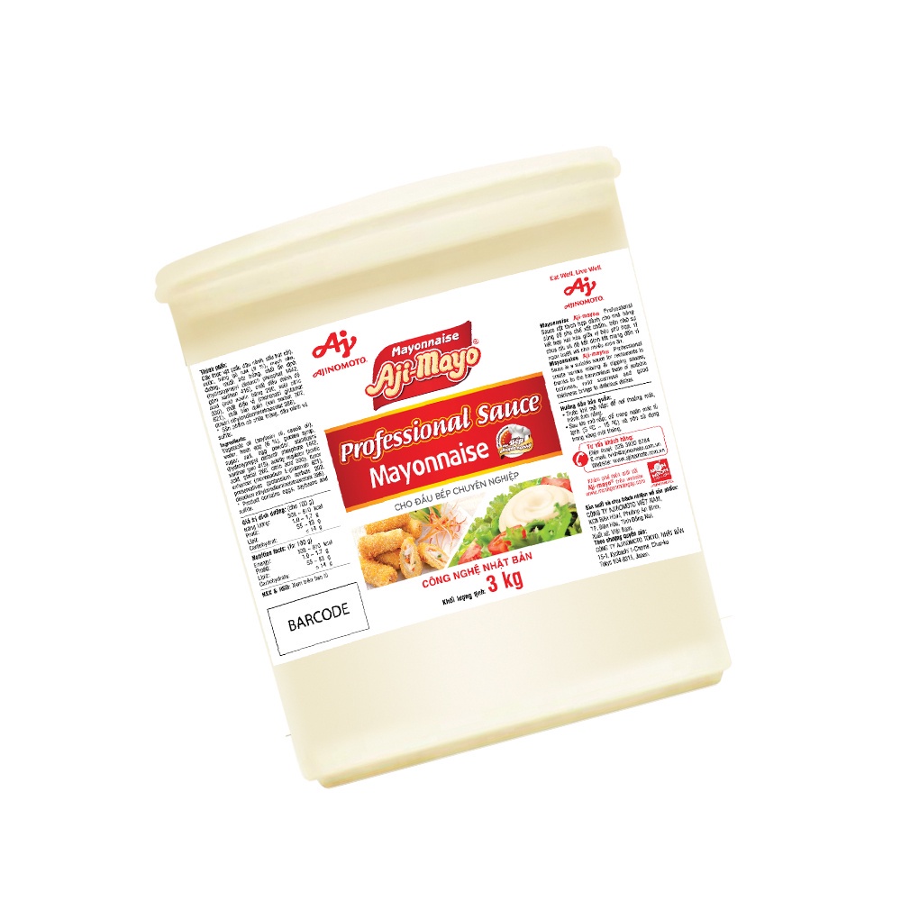 Xốt Mayonnaise Aji-mayo® Professional Sauce 3kg/Thùng