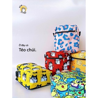 Túi đeo chéo họa tiết - made by méow -