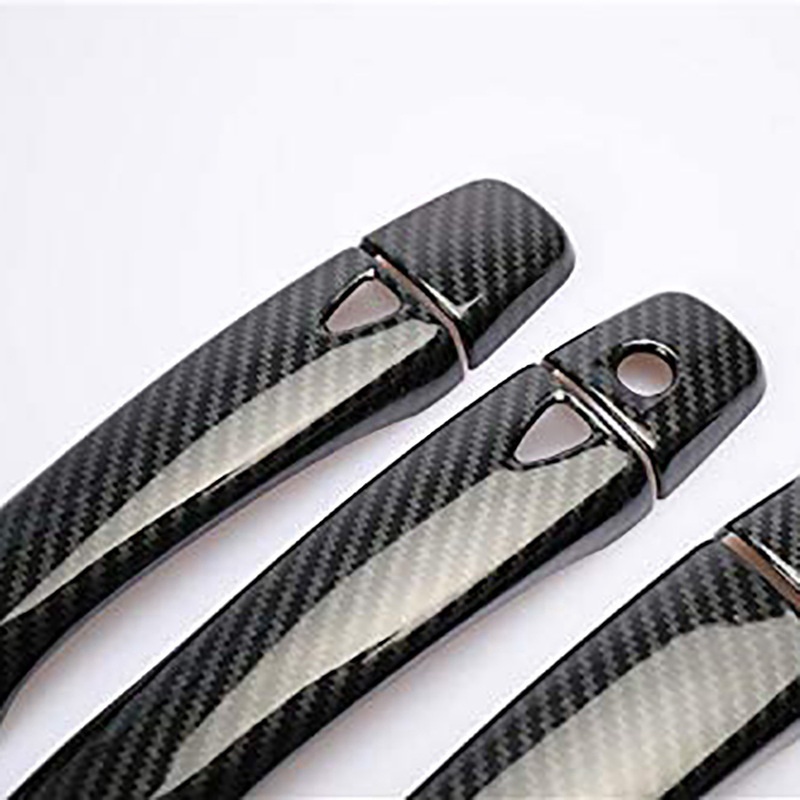 4pcs cho Nissan Navara NP300 2015-2020 Nắp tay nắm cửa ô tô bằng sợi Carbon Trang trí phụ kiện trang trí nhãn dán