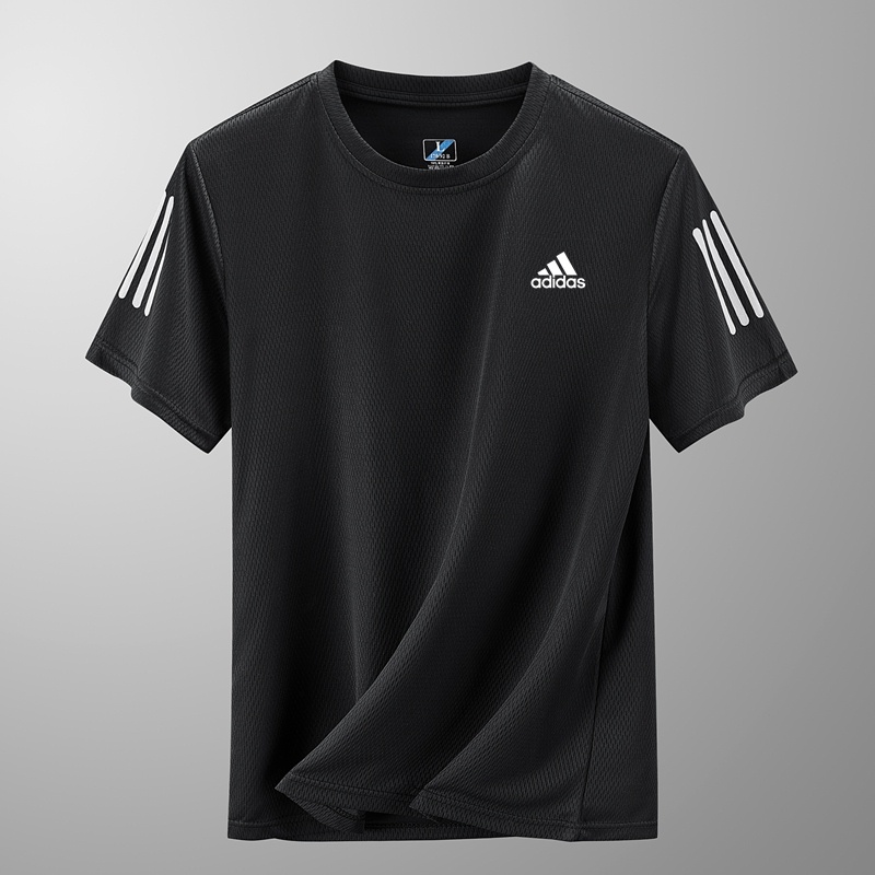 Áo Thun Thể Thao Adidas 100% Chính Hãng Chất Lụa Lạnh Thoáng Khí Nhanh Khô Cho Nam