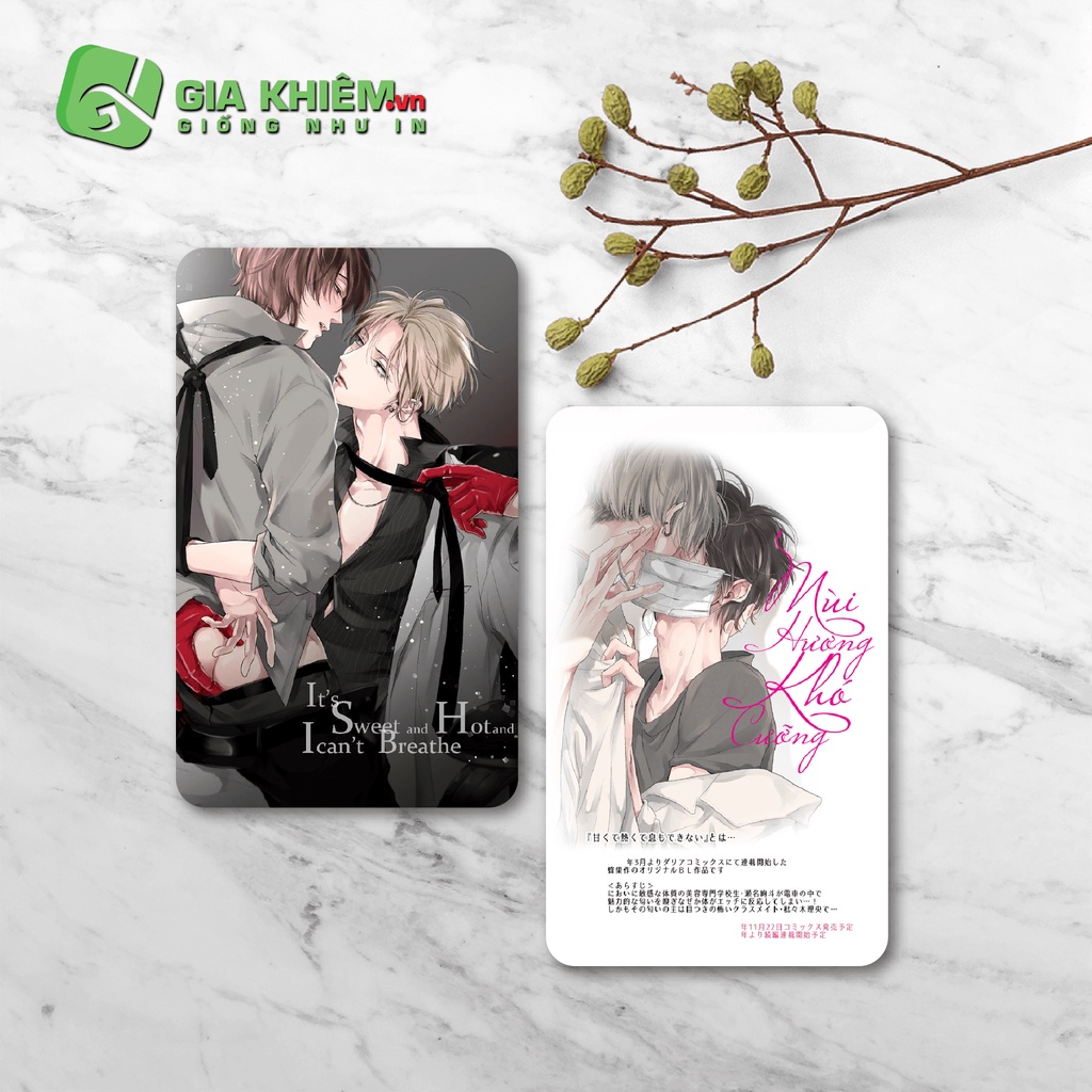 Card bo góc giấy truyện MÙI HƯƠNG KHÓ CƯỠNG