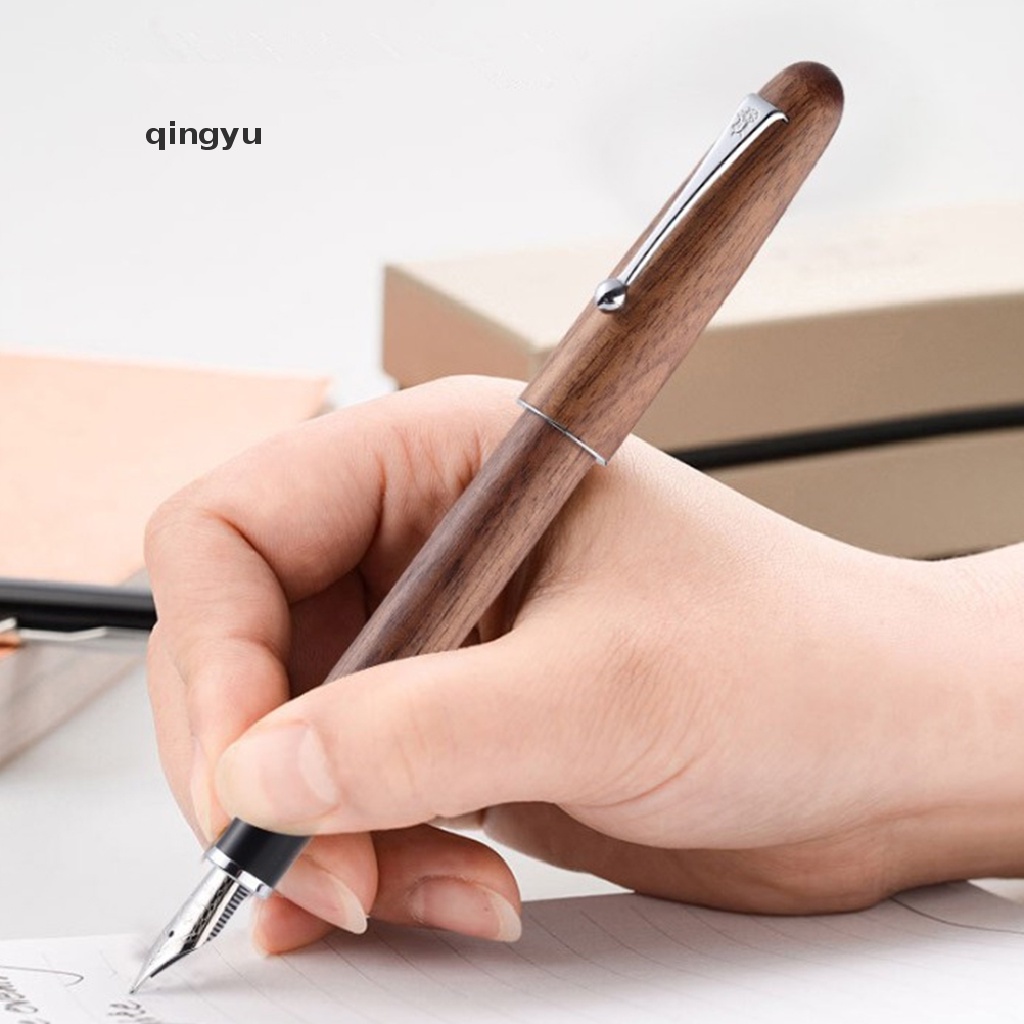 Bút Mực 0.7mm Bằng Gỗ Hồng / Đào Làm Quà Tặng Cho Văn Phòng Trường Học