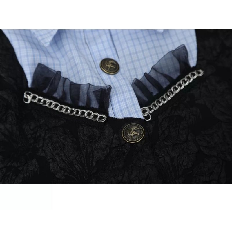 Set áo sơ mi kiểu kèm chân váy