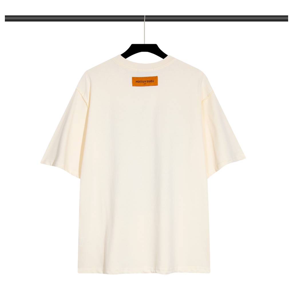 Mới Áo Thun Tay Ngắn Chất cotton Hoạ Tiết Hoa Thiết Kế Oversized Cho Nữ