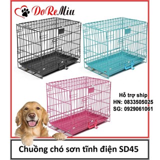SD- STHA SD45 Nan Dày- Chuồng chó mèo sơn tĩnh điện phù hợp chó và mèo từ 0-4kg (được chọn màu) bảo hành 6 tháng