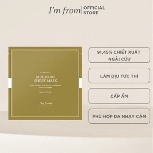 [HÀNG TẶNG KHÔNG BÁN] I'm from sticker mugwort line + 1 I'm From Mặt nạ giấy Mugwort Sheet mask 23ml