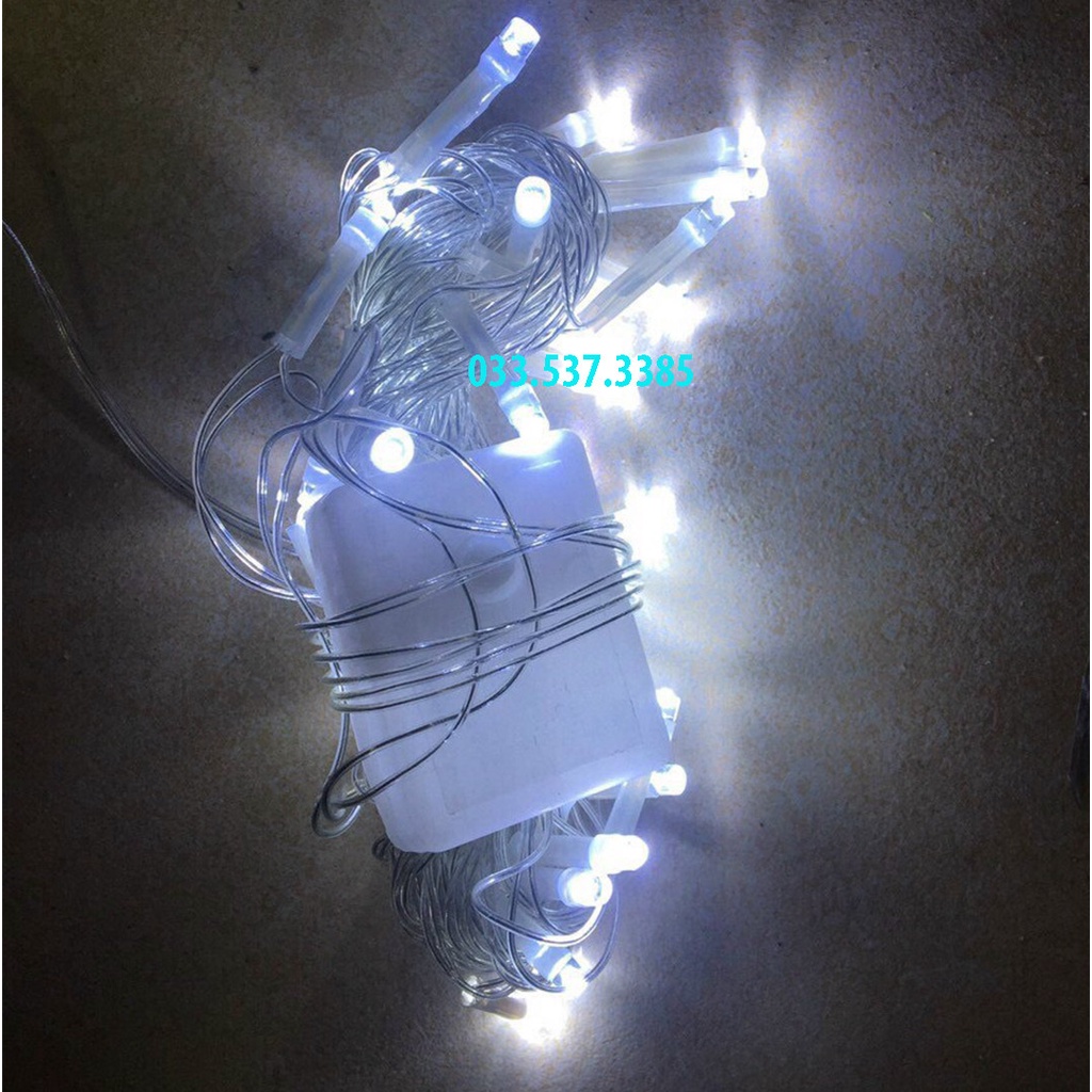 Đèn trang trí noel, đèn nháy cây chớp nháy nhiều màu 5m
