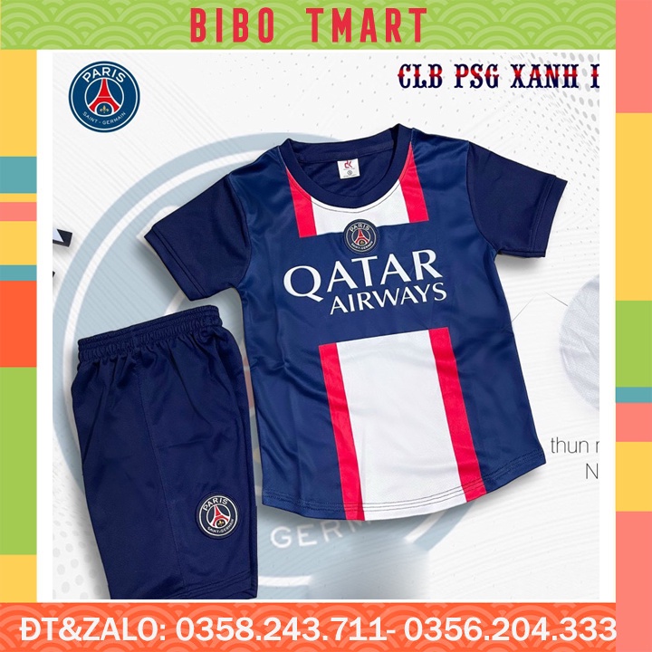 Quần áo bóng đá nam nữ trẻ em đồ đá banh in tên theo yêu cầu CLB Paris MU PSG MC REAL MIAMI LIVEPOOL không logo