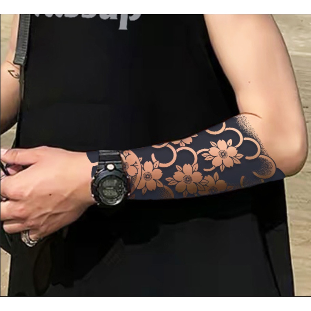 Hình xăm dán ma thuật 24h mới lên hình full bắp 17x24cm, Thời gian lưu hình trên da lên đến 20 ngày.