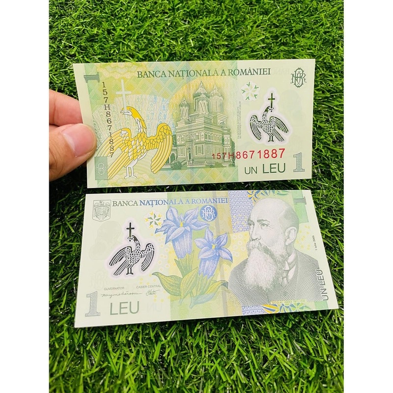 ROMANIA MỆNH GIÁ 1 LEU POLYMER