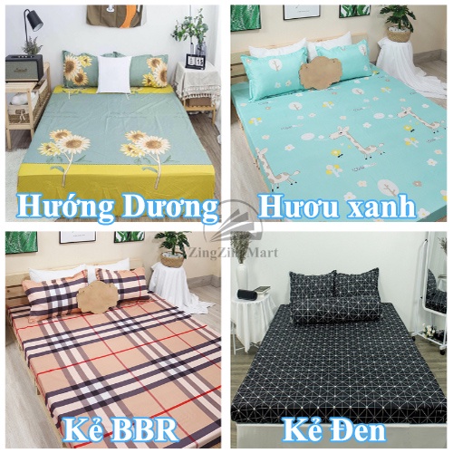 Combo ga giường kèm vỏ gối ôm ZingZingMart (1 ga + 1 vỏ gối ôm)