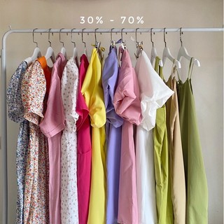 [SALE] Váy babydoll, váy 2 dây, váy dáng dài lẻ màu, lẻ size 24kstudio