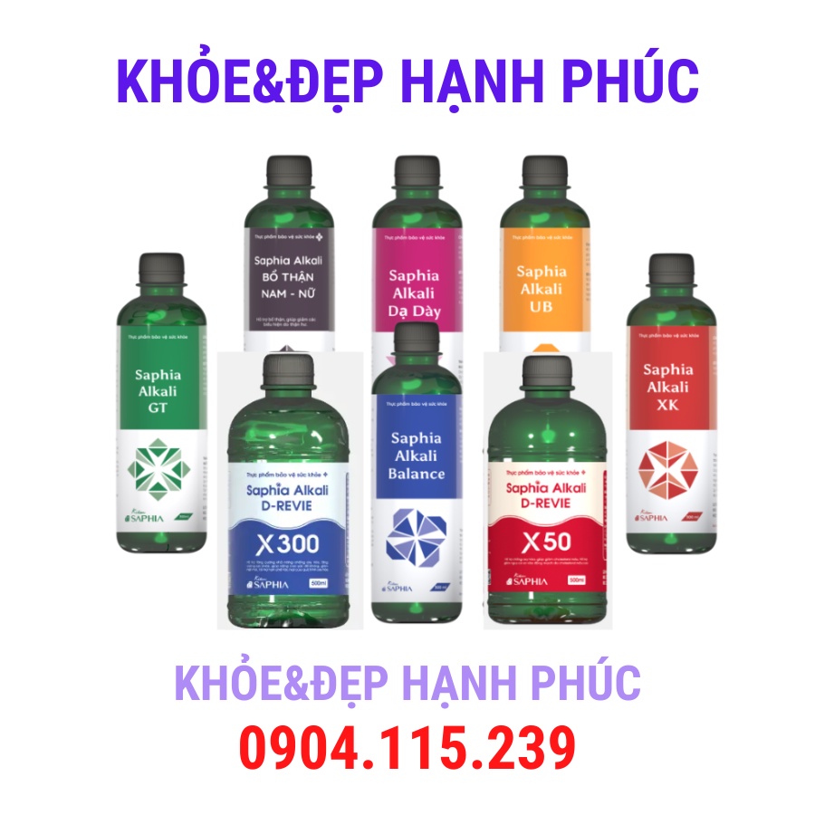 Kiềm cân bằng Saphia Alkali X50 – 500 ml/chai
