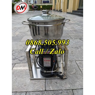 Máy xay thịt làm giò chả 1100w nồi 22cm chân inox không gỉ tặng kèm lưỡi làm chà bông