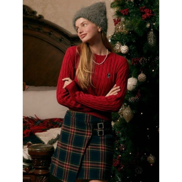 ÁO LEN WH.O.AU ĐỎ ĐÔ