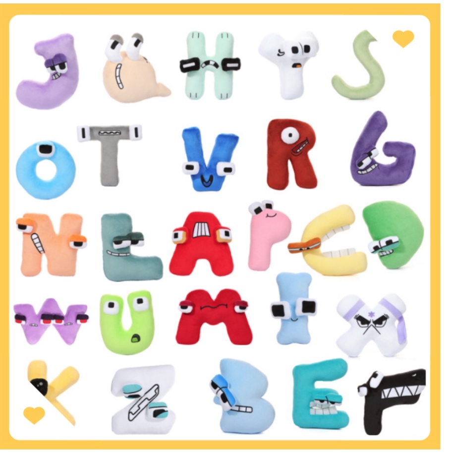 🔥CÓ SẴN🔥Bộ 26 Thú Bảng chữ cái tiếng việt Gấu bông, Nhồi Bông Alphabets Alphabet Lore, Gấu bông chữ cái gỗ nổi chữ và số