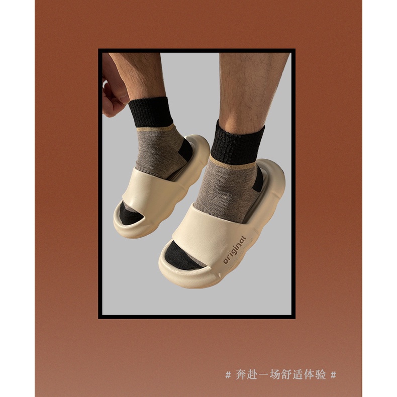 Dép quai ngang nam nữ Ginoalri nhựa Eva đúc nguyên khối cực bền đi trong nhà siêu êm mềm chân TH-21