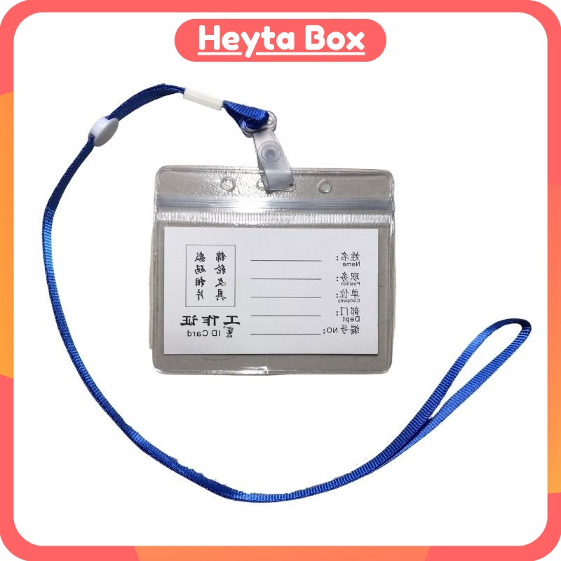 Thẻ đeo, mặt thẻ, dây đeo thẻ nhựa dẻo trong suốt TD2 TD3 TD4 TD5 DTD2