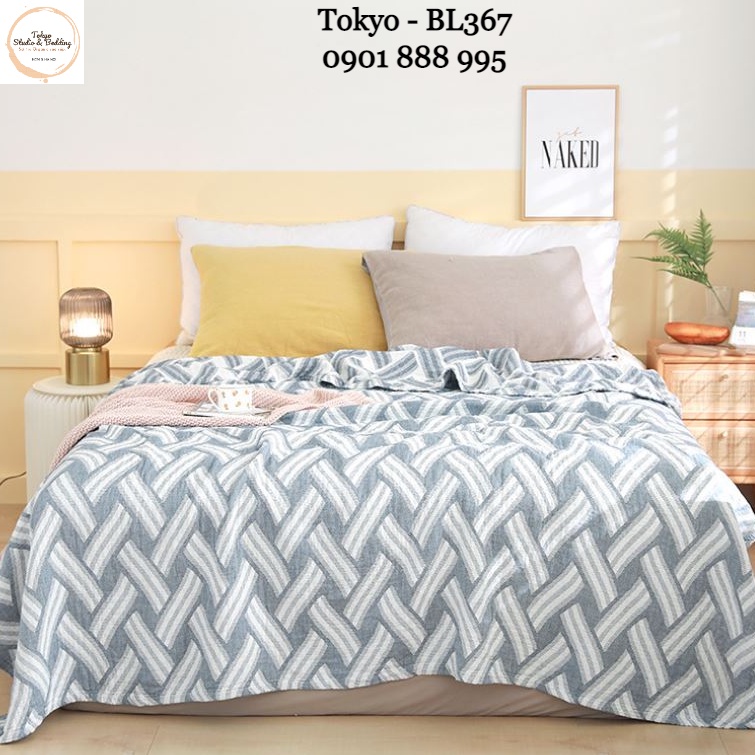 SO 32_Chăn Hè Xô Organic Cotton Dòng Phổ thông/Basic 3 lớp