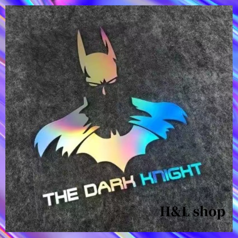 Hl Miếng Dán Phản Quang Hình Người Dơi Trang Trí Mũ Bảo Hiểm / Xe Hơi