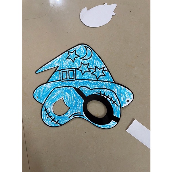 Mặt nạ tô màu hình con vật, quà tặng, haloween ngộ nghĩnh đáng yêu****************