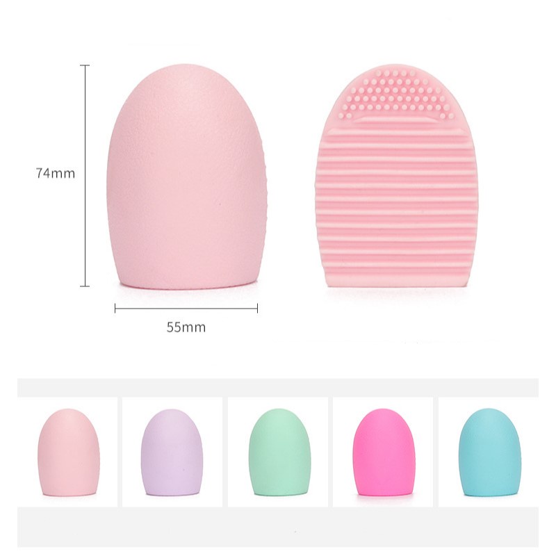1 Miếng Silicone Vệ Sinh Cọ Trang Điểm Hình Quả Trứng