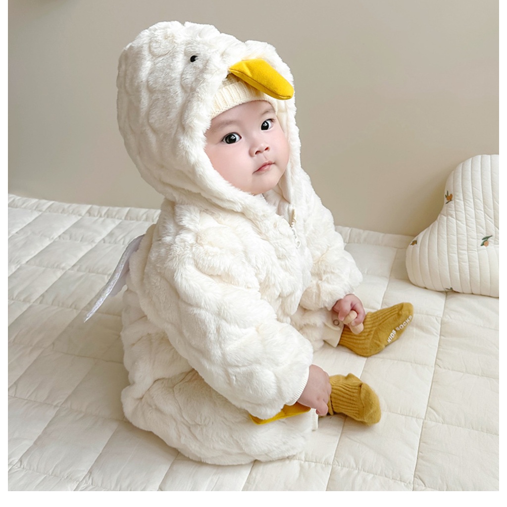 Babyfair. Bộ Áo Liền Quần Kiểu Hình Động Vật Dễ Thương Cho Bé