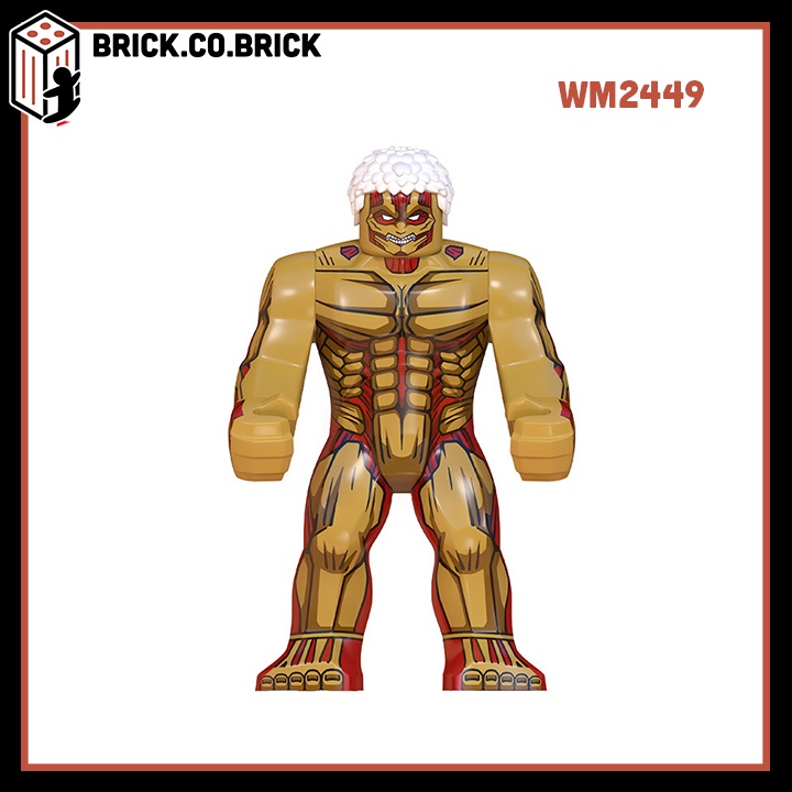 Attack on Titan Đại chiến Titan Khổng lồ Đồ chơi Lắp ráp Mô hình Levi Mikasa Shingeki no Kyojin Eren Yeager WM6148