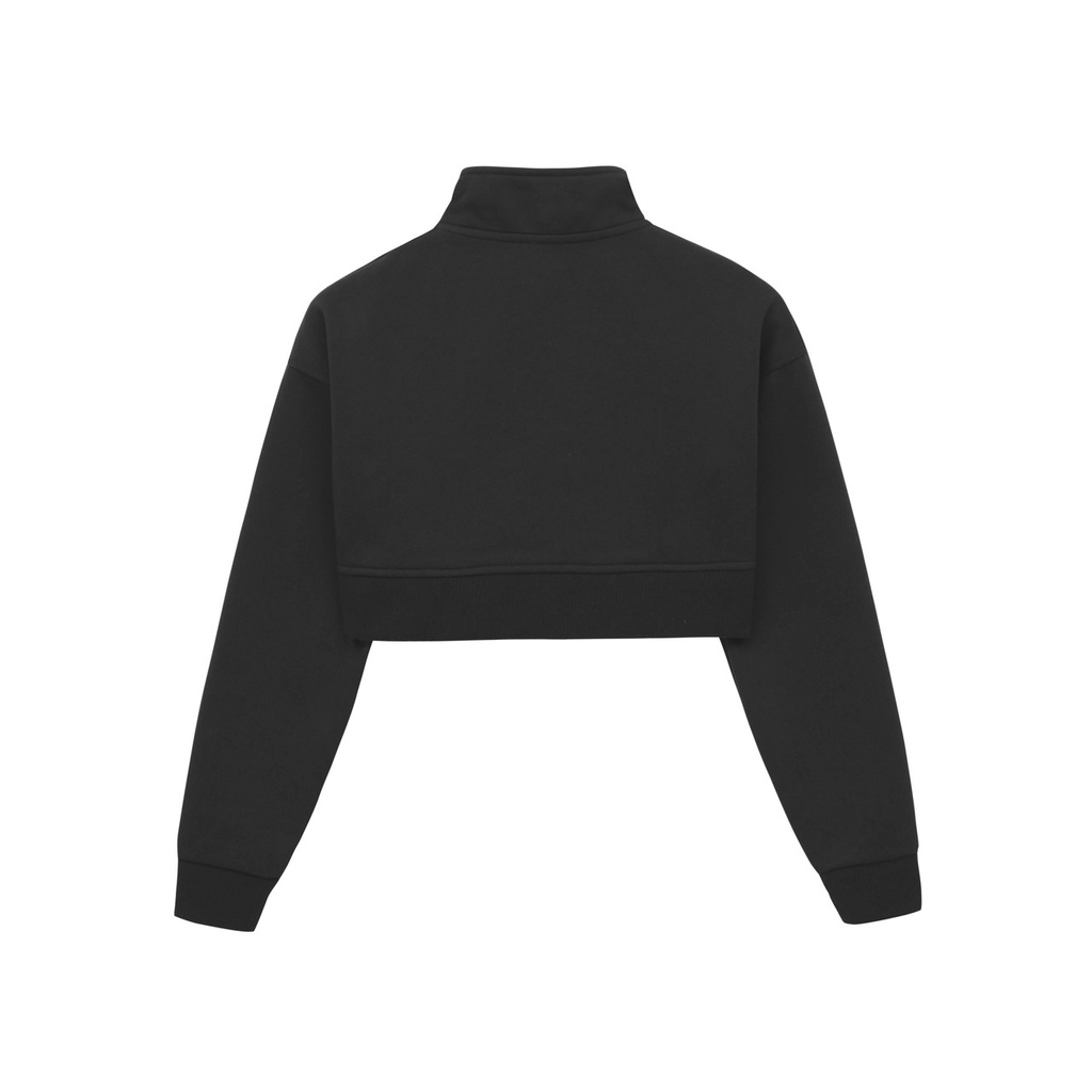 ÁO HALF ZIP CROP-LOGO CRISPUS
