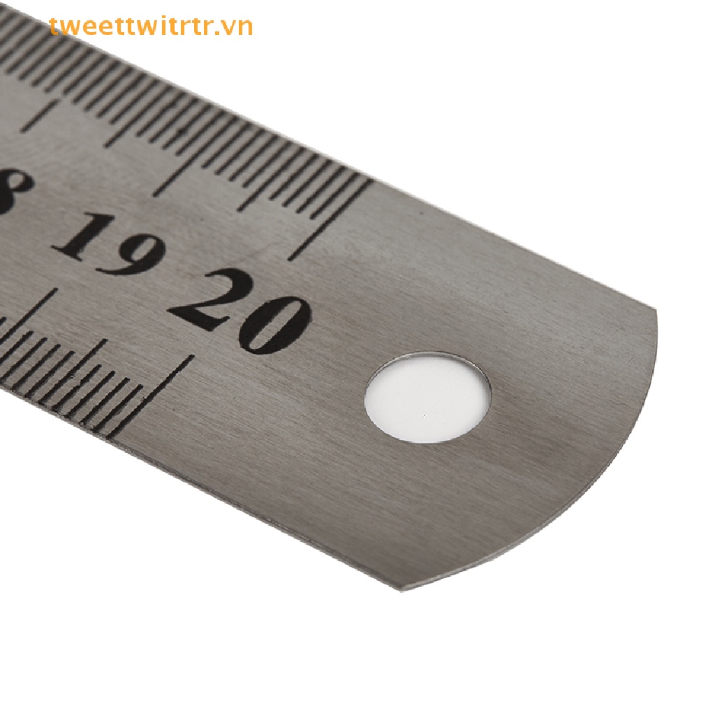 Thước Đo Hai Mặt Bằng Thép Không Gỉ 15-30cm