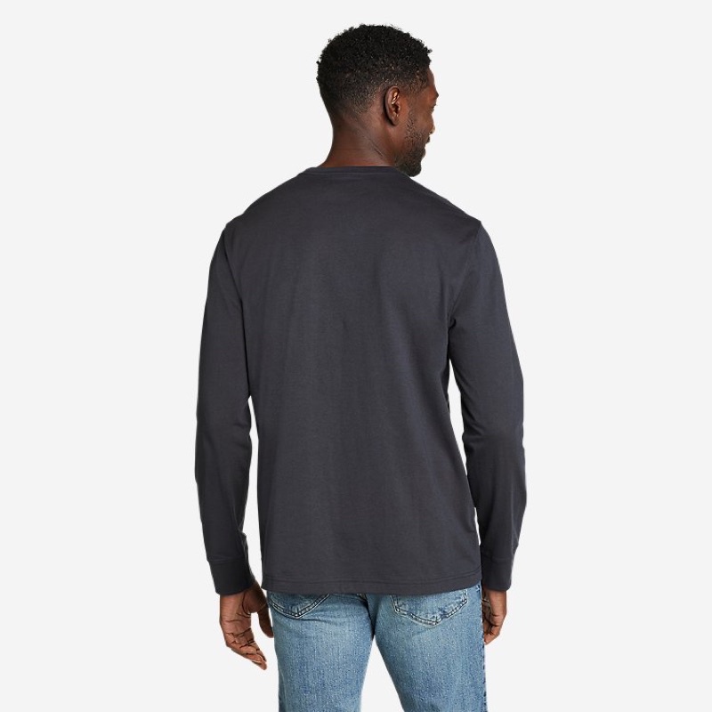 Bigsize Áo Thun Nam Nữ Dài Tay Cổ Tròn EDDIE BAUER Hàng Xuất Xịn Cao Cấp Chất Siêu Mịn Đẹp Thu Đông Form Rộng