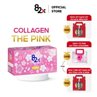 (LỐC 10 CHAI) 82X The Pink Collagen 100ml Hàm Lượng 1000mg Collagen, Nước Uống Đẹp Da Tràn Năng Lượng Đến Từ Nhật Bản