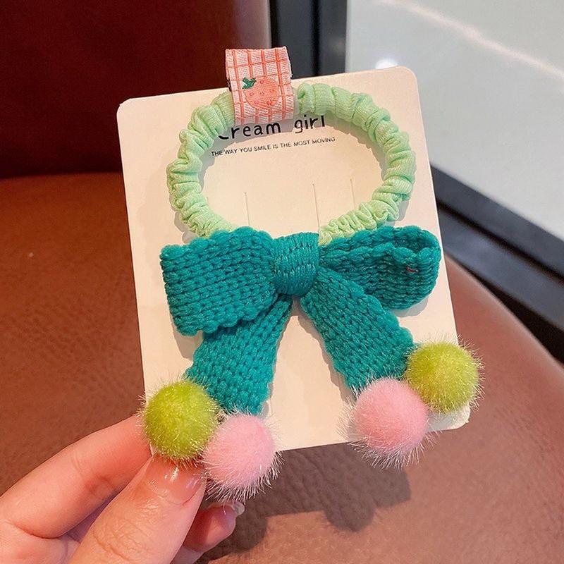 PVN57671 Dây Buộc Tóc Đính Nơ Dễ Thương Cho Bé Gái