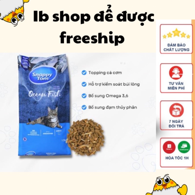 power cat snapytom thức ăn mèo đạm 32% bao 8kg