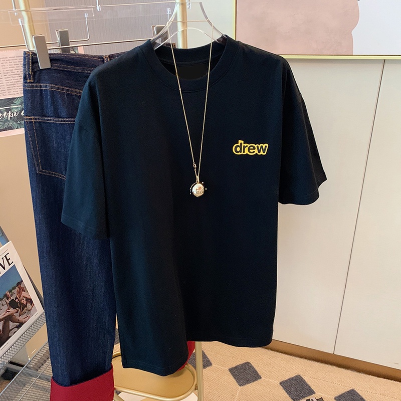 NRVP Áo thun 100% cotton tay ngắn dáng suông in họa tiết hoạt hình phong cách Hàn Quốc thời trang unisex size 6XL