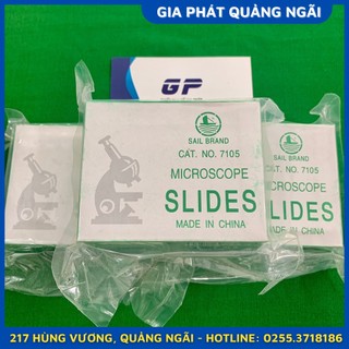 LAM KÍNH HIỂN VI DÙNG MỘT LẦN MICROSCOPE SLIDES (HỘP 50 CÁI)
