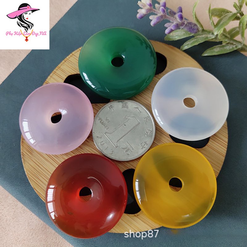 Đồng Điếu Mã Não, Mặt Dây Chuyền Đồng Điếu Đá Mã Não Thiên Nhiên - Tặng Kèm Dây Đeo Và Hôp Đựng