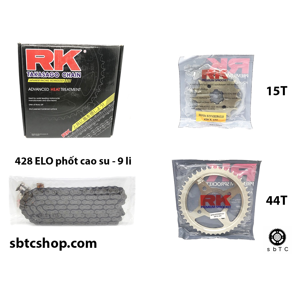 [WINNER SONIC] NSD Nhông sên dĩa RK phốt cao su chính hãng