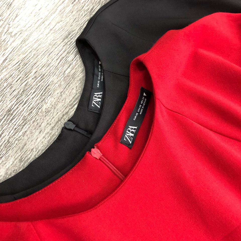 Đầm Z@RA xếp ly tay 2 bên sườn