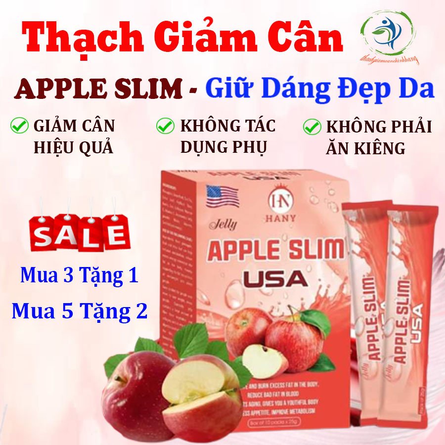 Thạch giảm cân Apple Slim USA ,giảm ngay 5