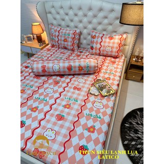 Bộ ga thun siêu lạnh lụa latico thái lan cao cấp