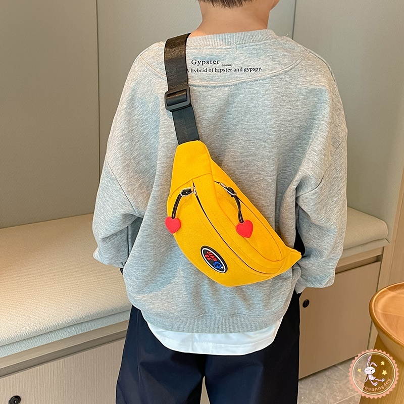 Túi Đeo Trước Ngực In Chữ Phong Cách Hàn Quốc Cho Bé