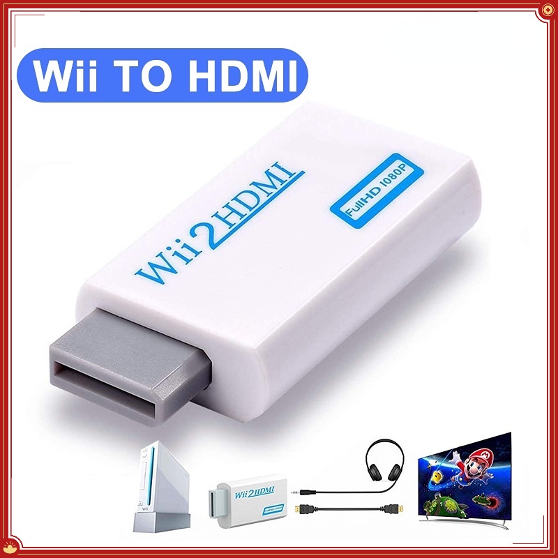Bộ chuyển đổi Wii2HDMI Wii sang HDMI 3.5mm cho HDTV và phụ kiện.Wii to HDMI