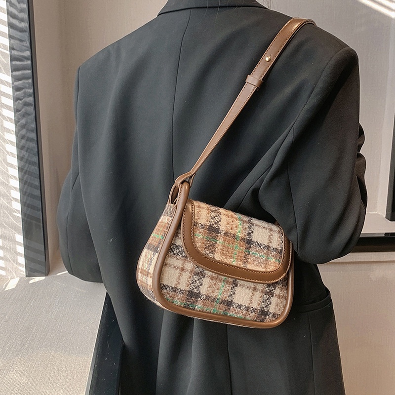 Túi Đeo JASMIN NOIR Chéo Bằng Len Thiết Kế Đơn Giản Thời Trang Cho Nữ